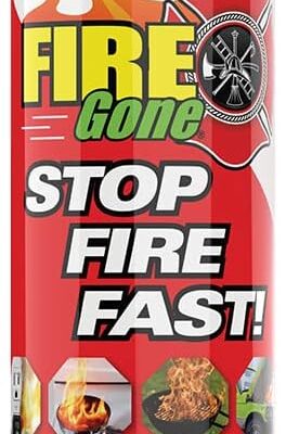 Fire Gone 5-in-1 Fire Extinguisher, Best Compact fire suppressant, for car, grease & electrical fires - PACK OF 2