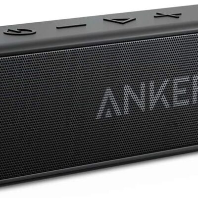 Anker Soundcore 2 Portable Bluetooth Speaker with IPX7 Waterproof, 24-Hour Playtime, Wireless Stereo Pairing, 12W Stereo Sound, Bluetooth 5, Bassup, Electronics for Home, Shower, Outdoors, Travel
