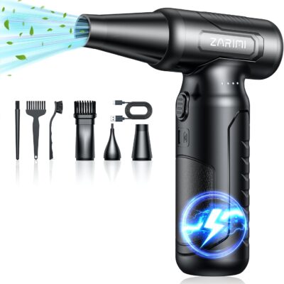 Compressed-air-Duster-Jet-Blower-Keyboard-Clean -no can of air Canned-33,0000 RPM Electric Compressed pc dusters for Cleaning Kits-Mini Blower-Jet Fan-Super Power Turbo Fan -car Dryer