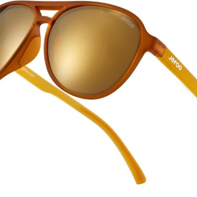 Polarized Aviator Sunglasses for Women Men Retro Trendy Sports Sunglasses for Outdoor UV400 Protection