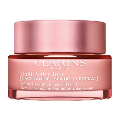 Clarins Multi-Active Day Moisturizer with Niacinamide | Smooth Fine Lines | Visibly Tighten Pores | Even Tone and Texture | Boost Glow | Strengthen Moisture Barrier | All Skin Types