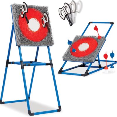 Eastpoint Axe Throw & Lawn Dart Target Sets - Bristle Axe Throwing Target & 2-in-1 Combo Backyard Game for Indoors and Outdoors